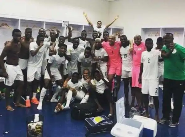 Super Eagles Celebrate In Style Following Win Against Zambia